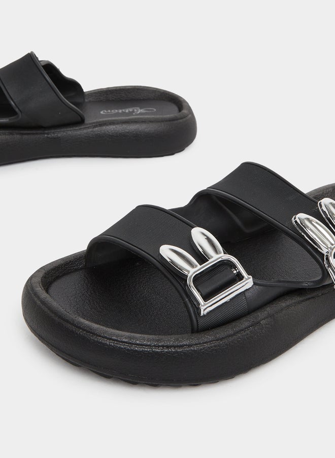 تايك تو شبشب سلايدز بحزامين مزدوجين - Image 3