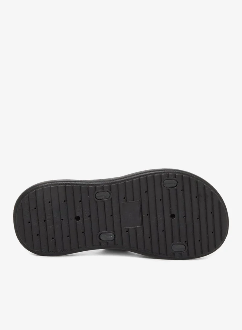 Take Two Double Buckle Detail Slip On Slippers