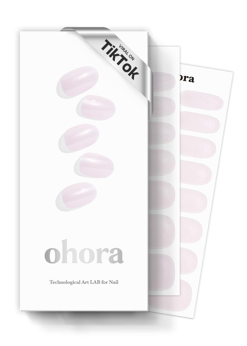 ohora شرائط أظافر جل شبه معالجة من أوهرا (دونات مغطاة) - نطاق حجم موسع، تعمل مع أي مصابيح، جودة صالون، تدوم طويلاً، سهلة التطبيق والإزالة - تشمل 2 وسادات تحضير، مبرد أظافر وعصا خشبية - Image 1