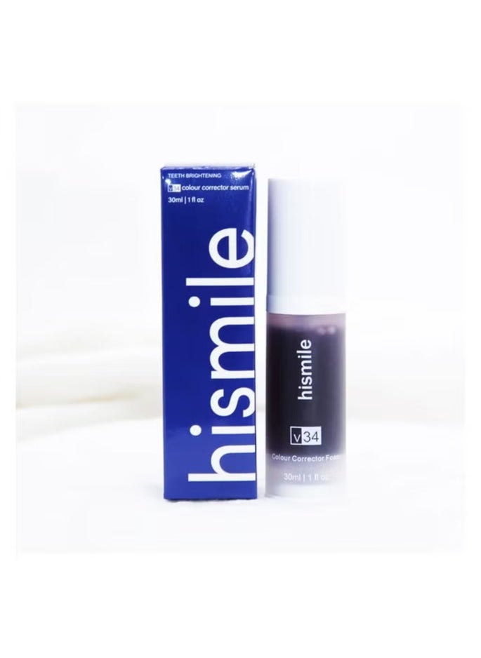 HiSmile Colour Corrector, Tooth Stain Removal, Teeth Whitening Booster, Purple Toothpaste 30 ml 