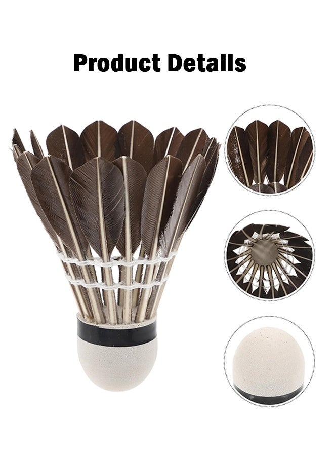 Polish'D 6 Pack Black Duck Feather Badminton Shuttlecocks - Professional Durable Training & Match Shuttlecocks with High Stability & Precision Flight - Image 2