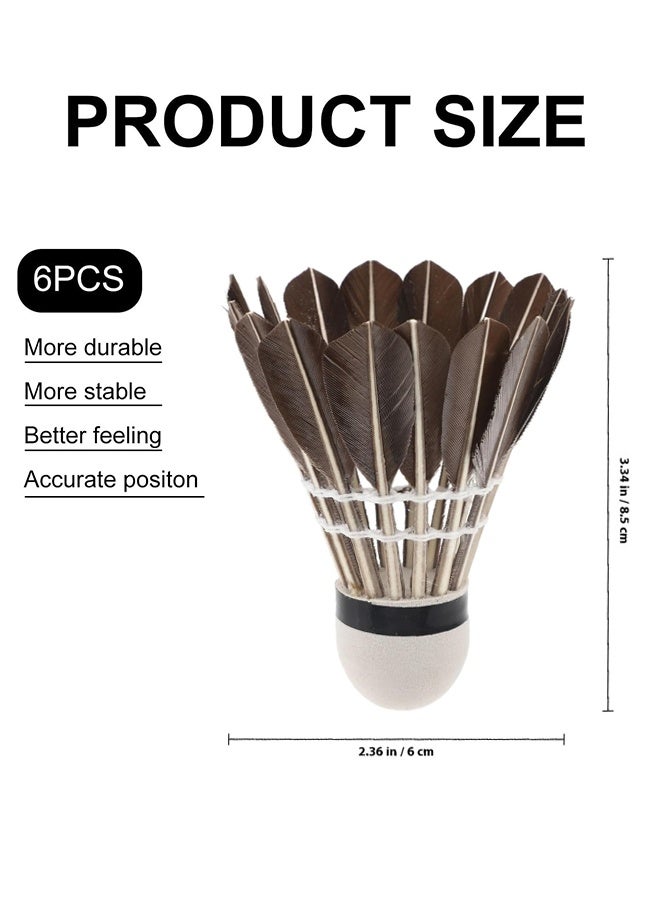 Polish'D 6 Pack Black Duck Feather Badminton Shuttlecocks - Professional Durable Training & Match Shuttlecocks with High Stability & Precision Flight - Image 5