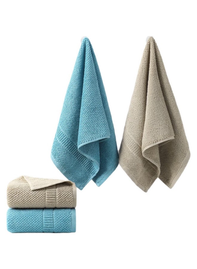Grace Cotton Towels, Face Towels, Grade A Towels, 2-Pack, Pure Cotton, Thickened, Soft, Absorbent, Bath Towels, Face Wipes - Image 1