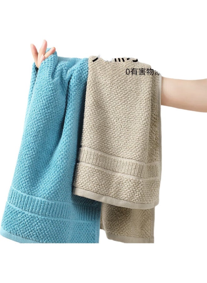 Grace Cotton Towels, Face Towels, Grade A Towels, 2-Pack, Pure Cotton, Thickened, Soft, Absorbent, Bath Towels, Face Wipes - Image 2