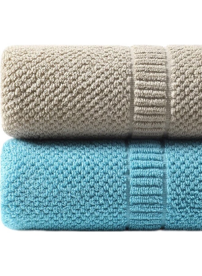 Grace Cotton Towels, Face Towels, Grade A Towels, 2-Pack, Pure Cotton, Thickened, Soft, Absorbent, Bath Towels, Face Wipes - Image 3