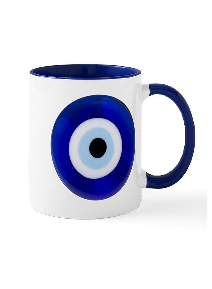 RYN CafePress Nazar Amulet Evil Eye Protection Mugs 11 oz (325 ml) Ceramic Coffee Mug - Image 1