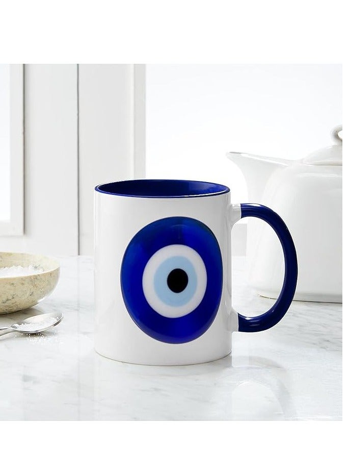 RYN CafePress Nazar Amulet Evil Eye Protection Mugs 11 oz (325 ml) Ceramic Coffee Mug - Image 3