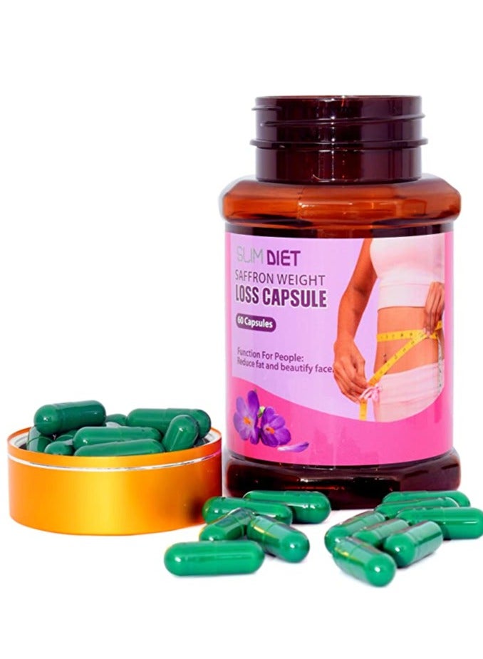 سليم بودي كبسولات سليم دايت بالزعفران لفقدان الوزن – 60 كبسولة - Image 2