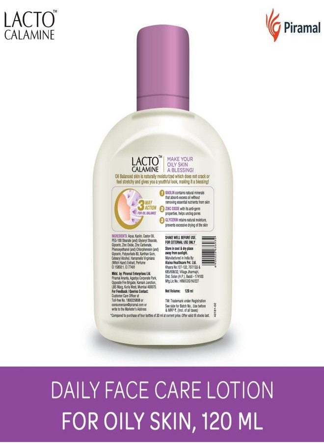 Lacto Calamine Lacto Calamine Face Lotion for Oil Balance - Oily Skin - 120 ml  - Image 2