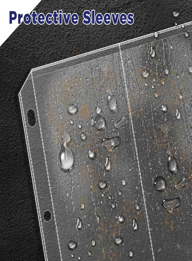 أكمام خرائط مطوية بجيبين، حامل كتيبات، واقي خرائط، جيوب مقاس 4.5 بوصة × 11 بوصة، أكمام واقية لمجلد بثلاث حلقات، عبوة من 20 قطعة - Image 5
