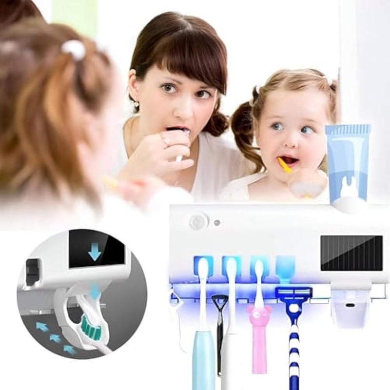 Toothbrush Sterilizer - Holder - Ultimate with Wall Mounted Cordless UV Sanitizer - designed for modern bathroom - providing a clean and organized space for your toothbrush. - Image 5