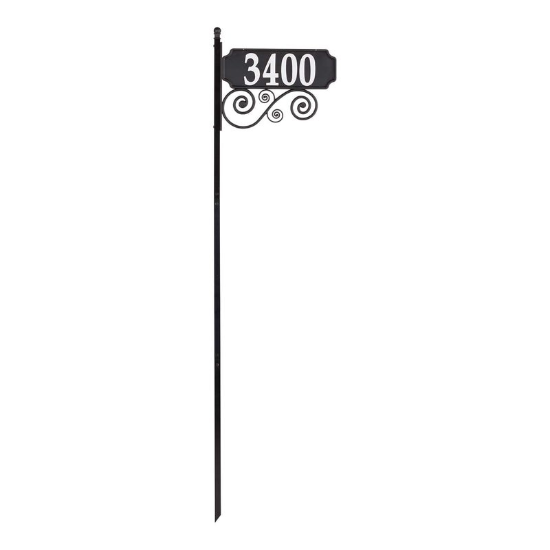 Whitehall Nite Bright Scroll Reflective Address Post Sign - Image 3