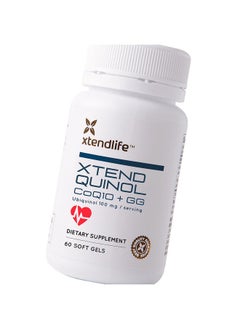 xtendlife Xtendlife Xtend-Quinol CoQ10 & GG Advanced Ubiquinol & Geranylgeraniol (GG) Supplement for Active CoEnzyme Q10 Production, Helps Maintain Normal Cellular Energy & Aging Health, 60 Soft Gels (2 Pack)  - Image 2