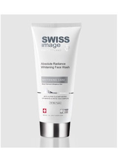 SWISS image Absolute Radiance Whitening Face Wash Brightening with Niacinamide, 200 ml, Deeply Cleanses, Removes Make Up, Gives Even Toned & Glowing Skin, Reduces Pigmentation & Blemishes, All Skin Types, Men & Women, Swiss Made  - Image 1