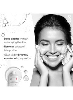 SWISS image Absolute Radiance Whitening Face Wash Brightening with Niacinamide, 200 ml, Deeply Cleanses, Removes Make Up, Gives Even Toned & Glowing Skin, Reduces Pigmentation & Blemishes, All Skin Types, Men & Women, Swiss Made  - Image 4