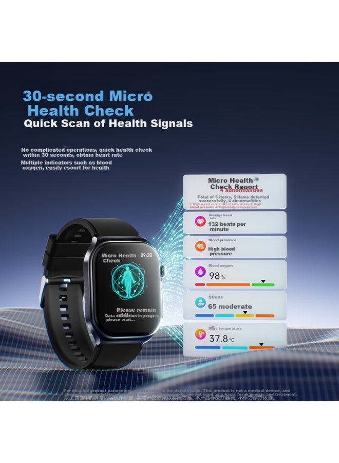 Dido R55 Promax Trend Evaluation Smart Watch With Ecg Blood Pressure Blood Sugar Monitoring, Oxygen Saturation, Heart Rate, Body Temperature, Sleep Monitoring, Snoring Detection, Uni Emotional Moni - Image 4