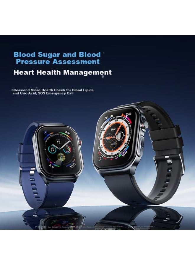 Dido R55 Promax Trend Evaluation Smart Watch With Ecg Blood Pressure Blood Sugar Monitoring, Oxygen Saturation, Heart Rate, Body Temperature, Sleep Monitoring, Snoring Detection, Uni Emotional Moni - Image 1