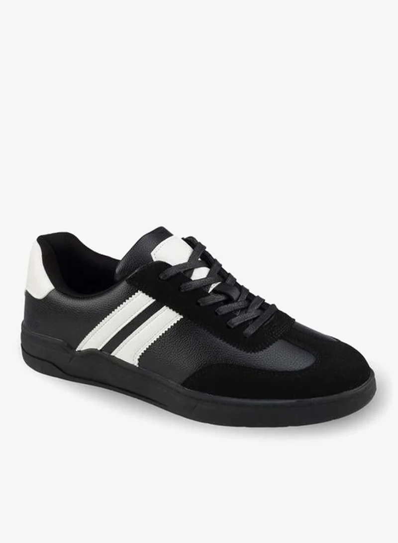 LBL By Shoexpress Men Striped Lace-Up Ankle Sneakers