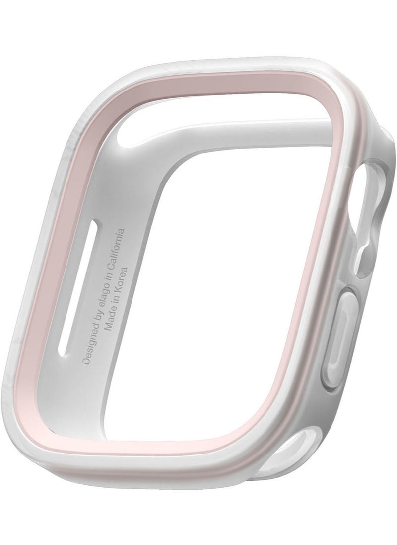 Elago Duo for Apple Watch Series 7 (41mm), Series 6/SE/5/4 (40mm) Cover Case - Clear Lovely Pink  - Image 1