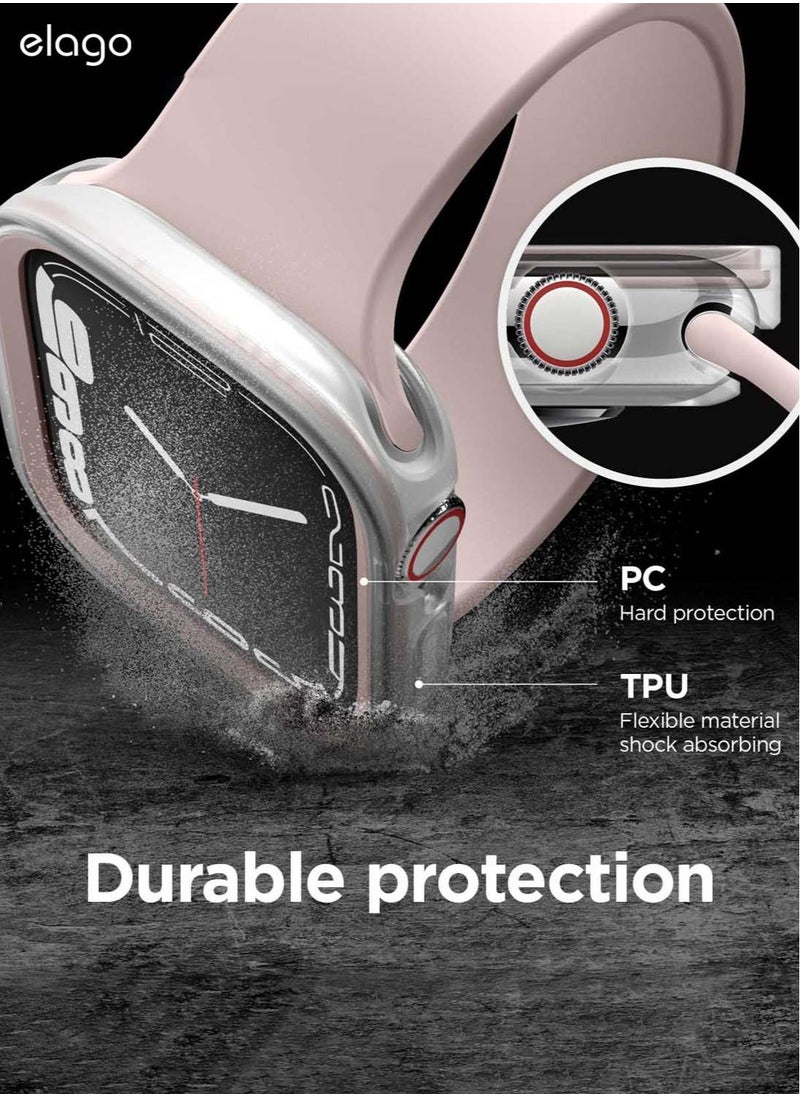 Elago Duo for Apple Watch Series 7 (41mm), Series 6/SE/5/4 (40mm) Cover Case - Clear Lovely Pink  - Image 3