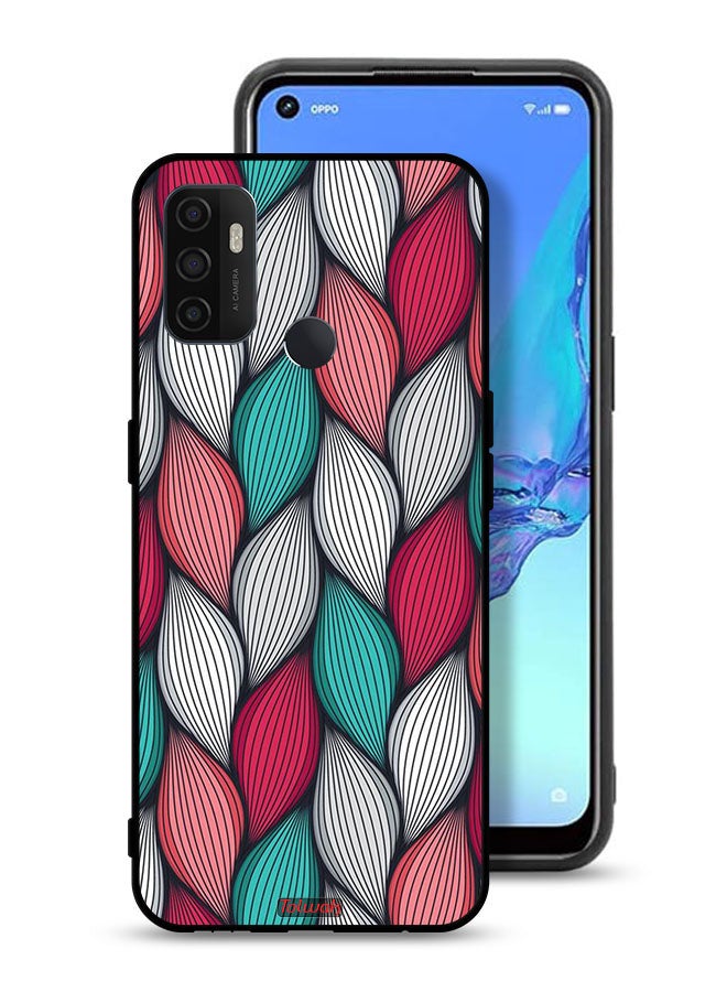 Tolwak Oppo A53 4G Protective Case Cover Feather Pattern - Image 1