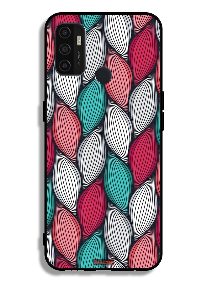 Tolwak Oppo A53 4G Protective Case Cover Feather Pattern - Image 2