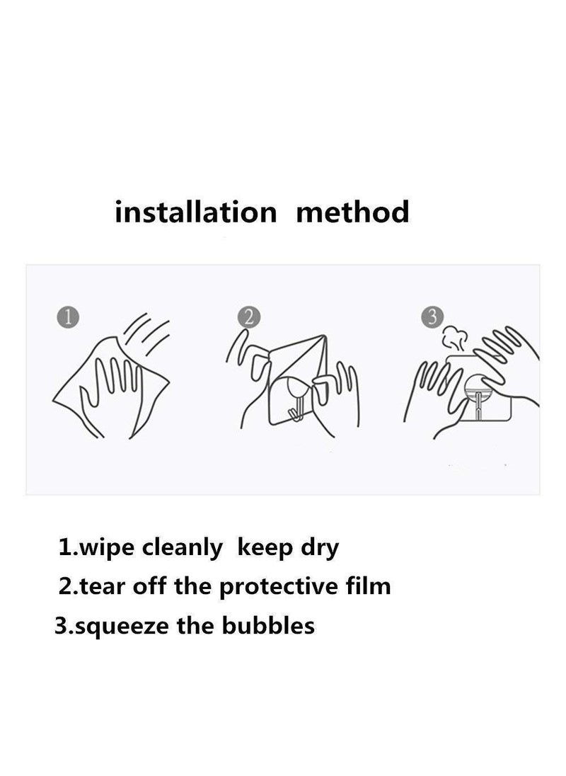 AKRIZA AKRIZA Transparent Self Adhesive Wall Hook 10 pcs  - Image 4