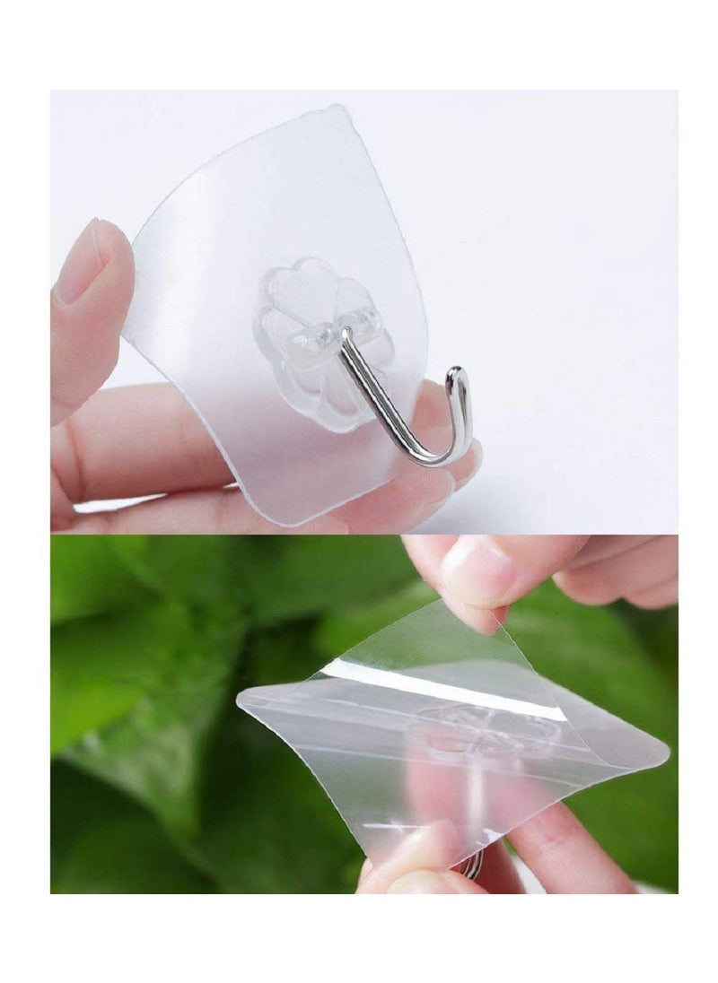 AKRIZA AKRIZA Transparent Self Adhesive Wall Hook 10 pcs  - Image 5