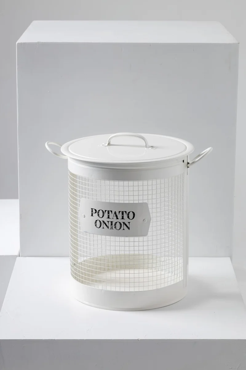 FH finehome Marta Telli Potato Onion Storage Container White