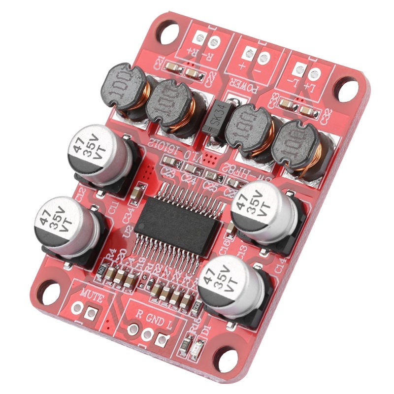 TPA3110 Audio Amplifier Board 2x15W Dual Channel Stereo - High Efficiency Power Amplifier with Reverse Connection Protection for 4-10 Ohm Speakers - Image 4