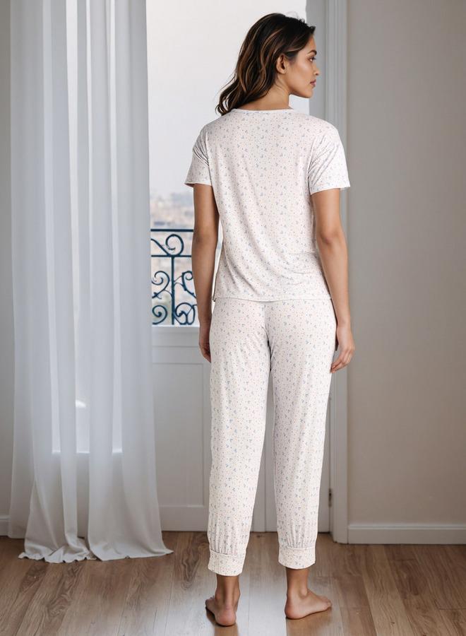 Splash FAV Printed Maternity Pyjama Set - Image 3