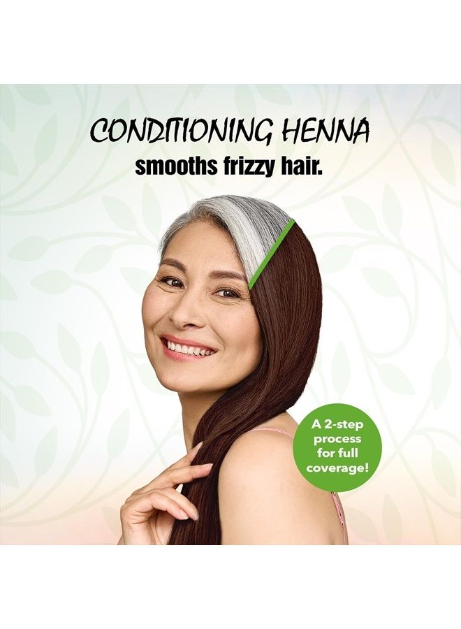 Light Mountain لون الشعر وبلسم الحناء من لايت ماونتن، صبغ الشعر الرمادي - صبغة شعر بني داكن للرجال/النساء، لون شعر شبه دائم خالي من المواد الكيميائية للشعر الأبيض، الرمادي، الأشقر، أو المميز، 7 أونصات - Image 5