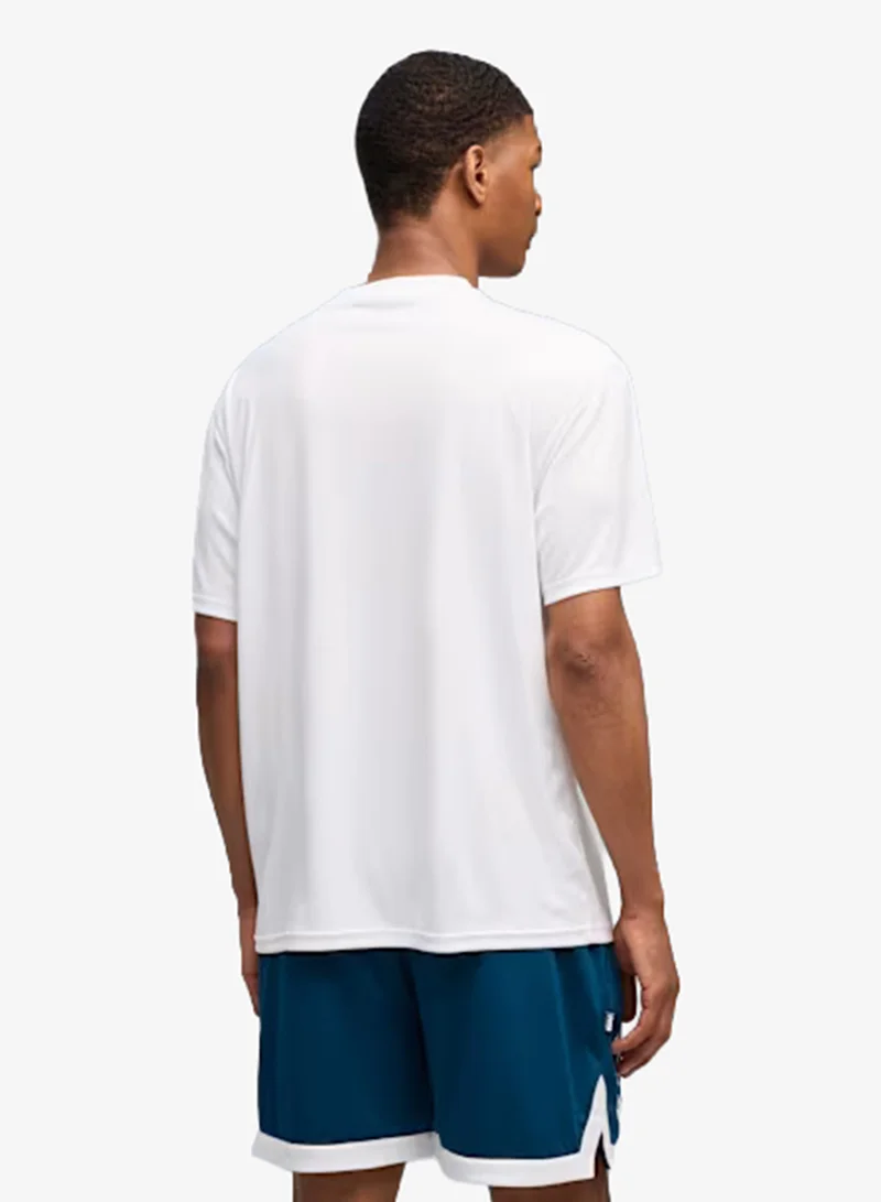 Puma PUMA White-PUMA Black Team Roar Training T-Shirt for Men | Best Price UAE