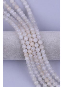 Güneş Avm Gunes Avm White Agate Natural Stone Series 8 mm Sphere Cut 