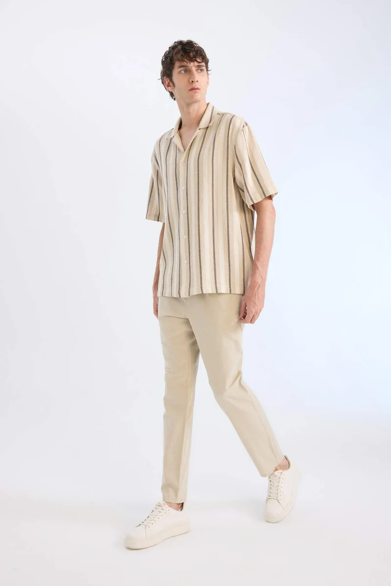 ديفاكتو Cotton Slim Leg Elastic Waist Summer Joggers