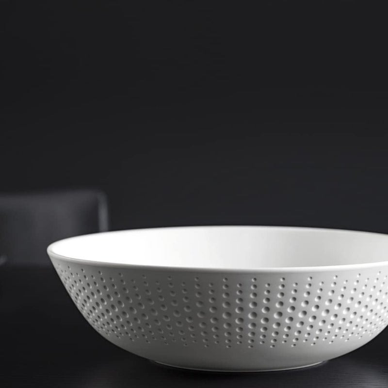 Villeroy & Boch Villeroy  Boch Manufacture Collier Blanc Elegant Bowl for Fruit and Decoration Premium Porcelain Hand Wash White - Image 2