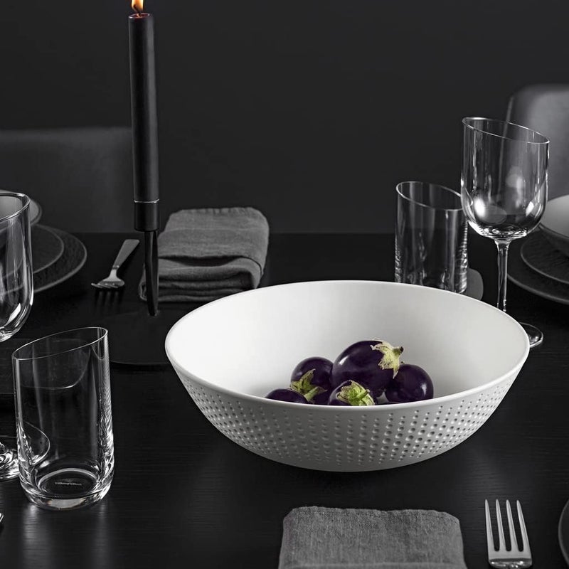 Villeroy & Boch Villeroy  Boch Manufacture Collier Blanc Elegant Bowl for Fruit and Decoration Premium Porcelain Hand Wash White - Image 5