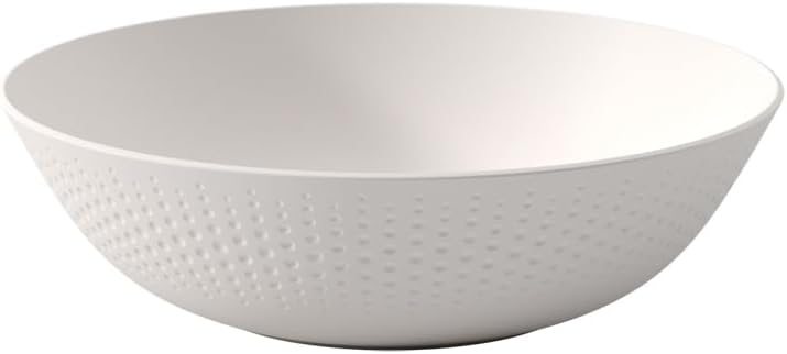 Villeroy & Boch Villeroy  Boch Manufacture Collier Blanc Elegant Bowl for Fruit and Decoration Premium Porcelain Hand Wash White - Image 1