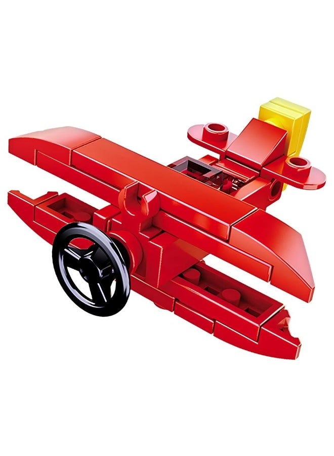 Sluban Sluban - Builders Mixed Designs Red Plane 28 Pieces - M38-B0795L  - Image 2