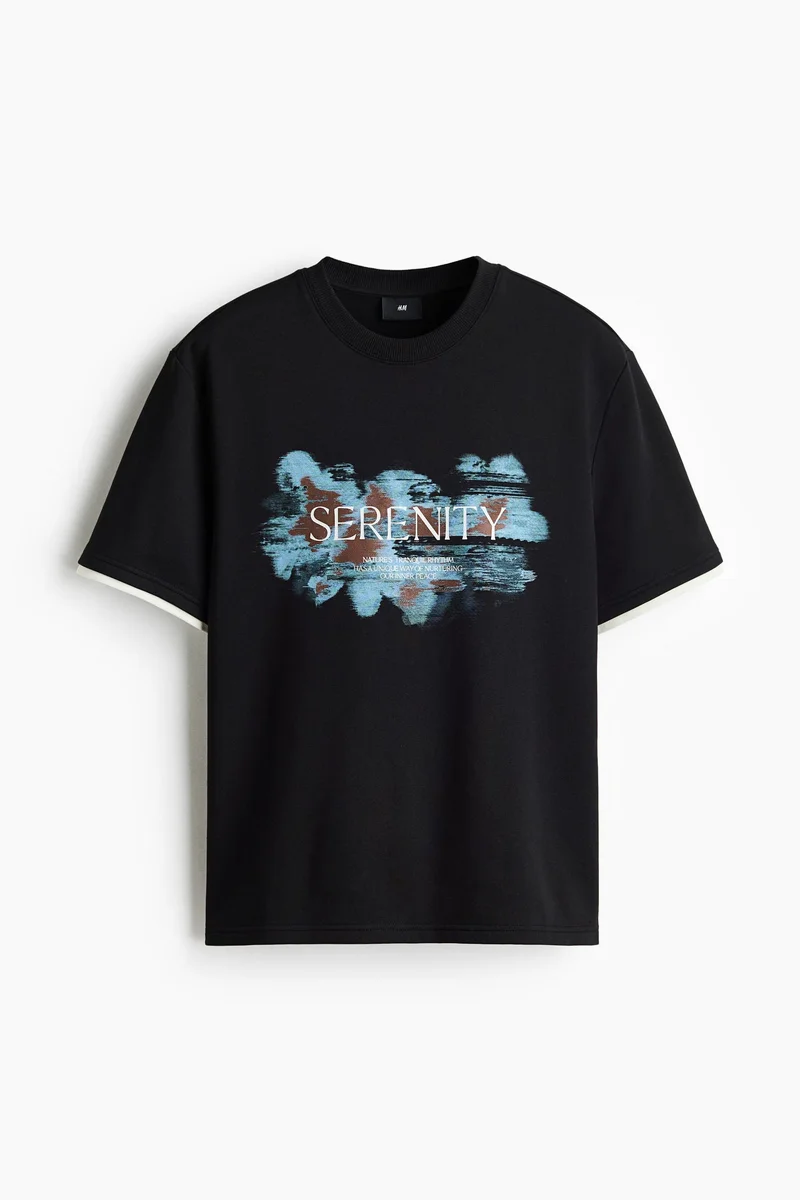 H&M  Loose Fit T-shirt for Men | Best Price UAE