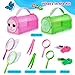 YOPINSAND Bug Catcher for Kids 10 Pcs Outdoor Exploration Kit with 2 Cages Tweezers Magnifying Glass Nets Whistles Gift for Boys Girls Aged 312 - Image 4