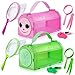 YOPINSAND Bug Catcher for Kids 10 Pcs Outdoor Exploration Kit with 2 Cages Tweezers Magnifying Glass Nets Whistles Gift for Boys Girls Aged 312 - Image 2
