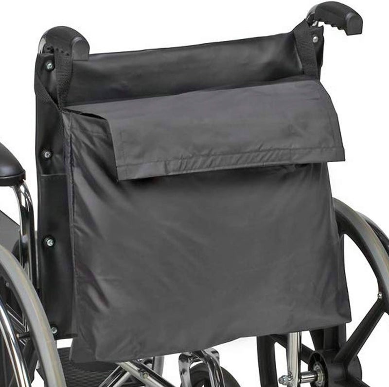 DMI Wheelchair Storage Bag for Elderly and Disabled - Black, Easy Install with Straps - Image 1