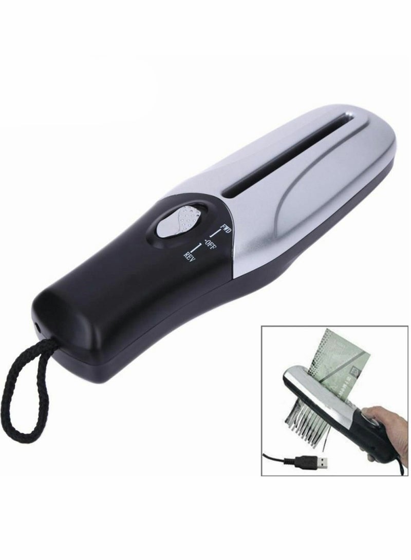 Captaintech Compact USB Battery Mini Paper Shredder, 2L Handheld Shredding Device for Office Use - Image 5
