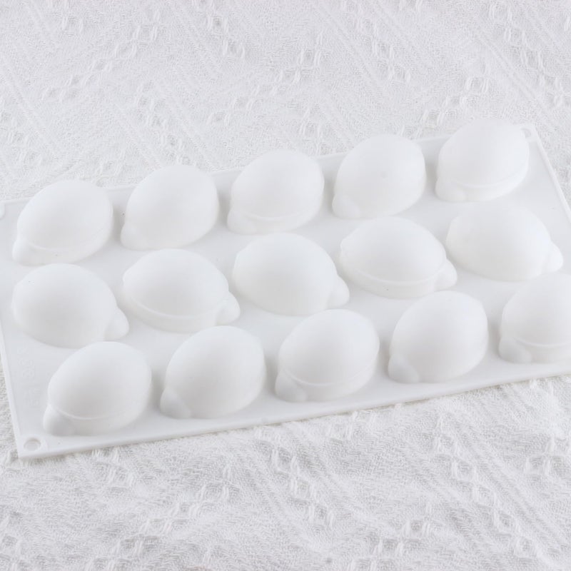 YIMINGMOLD 15 Cavity Lemons Silicone Chocolate Molds Lemon Mold For Chocolate Baking Mousse Cake - Image 5
