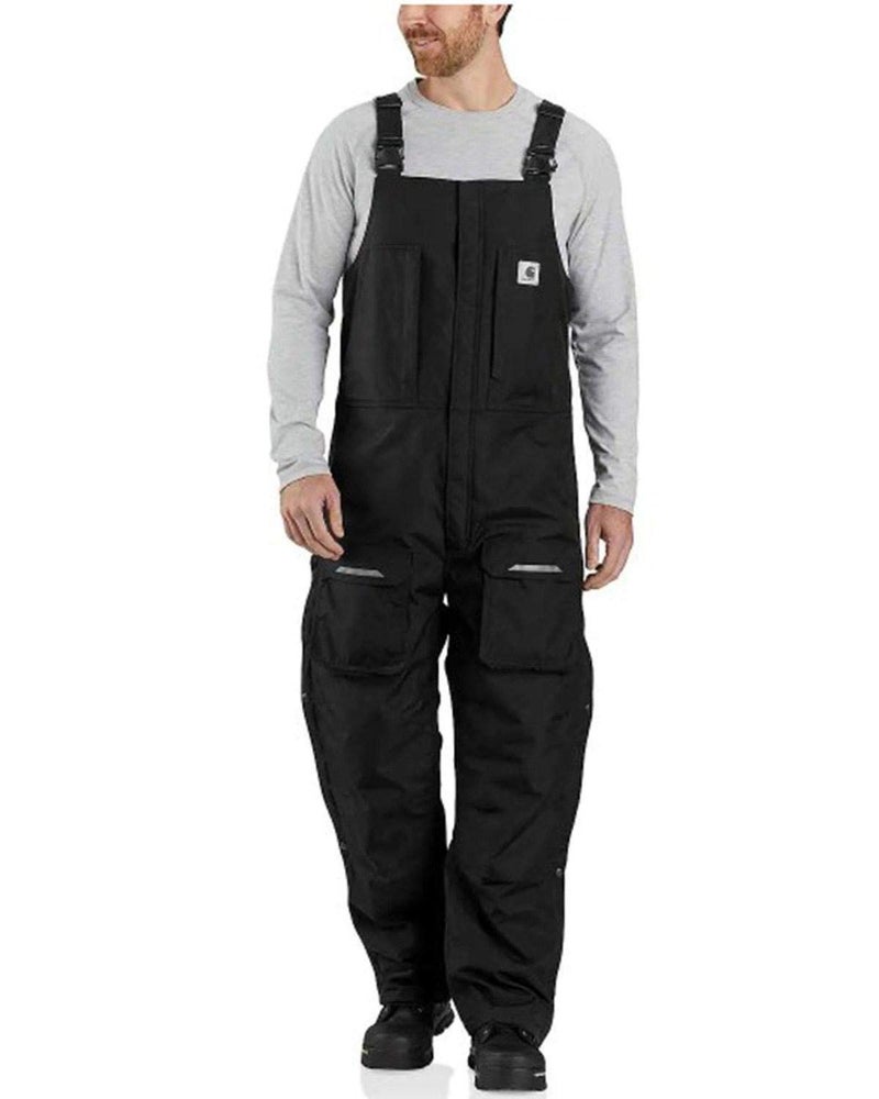 carhartt Carhartt Men's Big & Tall Yukon Extremes Loose Fit Insulated Biberall, Black, X-Large/Tall  - Image 1