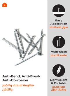 LAWAZIM Hardware Nails Kit-141 Piece- Durable Heavy Duty Easy Installation Nail Set -for Construction Woodworking Carpentry DIY Home Improvement Projects Industrial Applications Repair and Maintenance  - Image 2