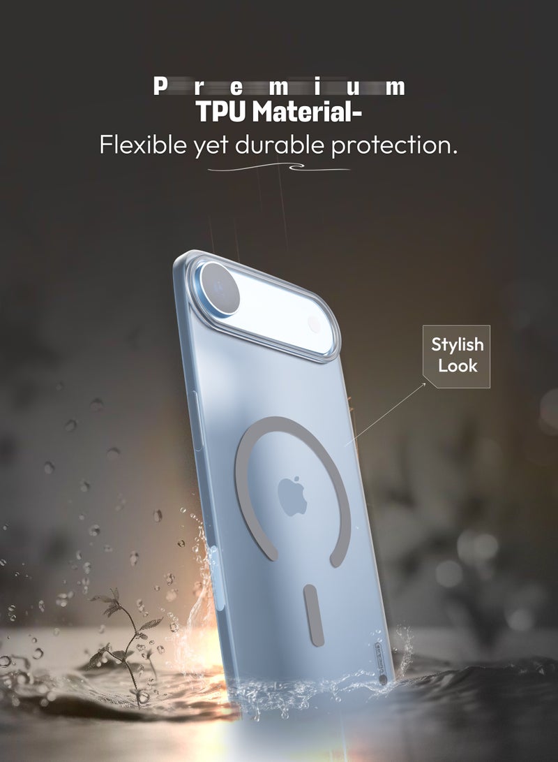 رعاية كبار الشخصيات جراب iPhone 17 Air MagSafe خفيف الوزن وشفاف ومضاد للصدمات مع غطاء حماية قوي مغناطيسي N52 مضاد للاصفرار ومقاوم للخدش والسقوط جراب خلفي رفيع للهاتف المحمول - Image 2