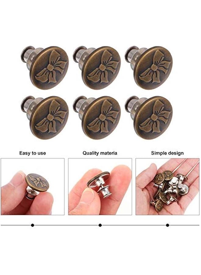 Generic - 12pcs Nail- ons Universal Waistband Expander Jean Expander Extended Buckles Pants Instant ons Jeans Waist ons Detachable Jean Pins Jean Accessory Jean ons - Image 1