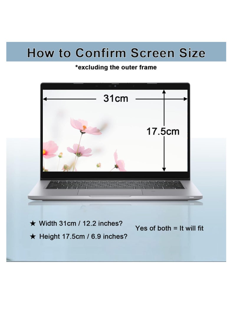 14 inch Laptop Privacy Screen Protector, Removable Anti Blue Light & Anti Glare Screen Filter Compatible with 14" Lenovo/HP Envy/Dell/Acer/Asus/Thinkpad with 16:9 Aspect Ratio  - Image 3